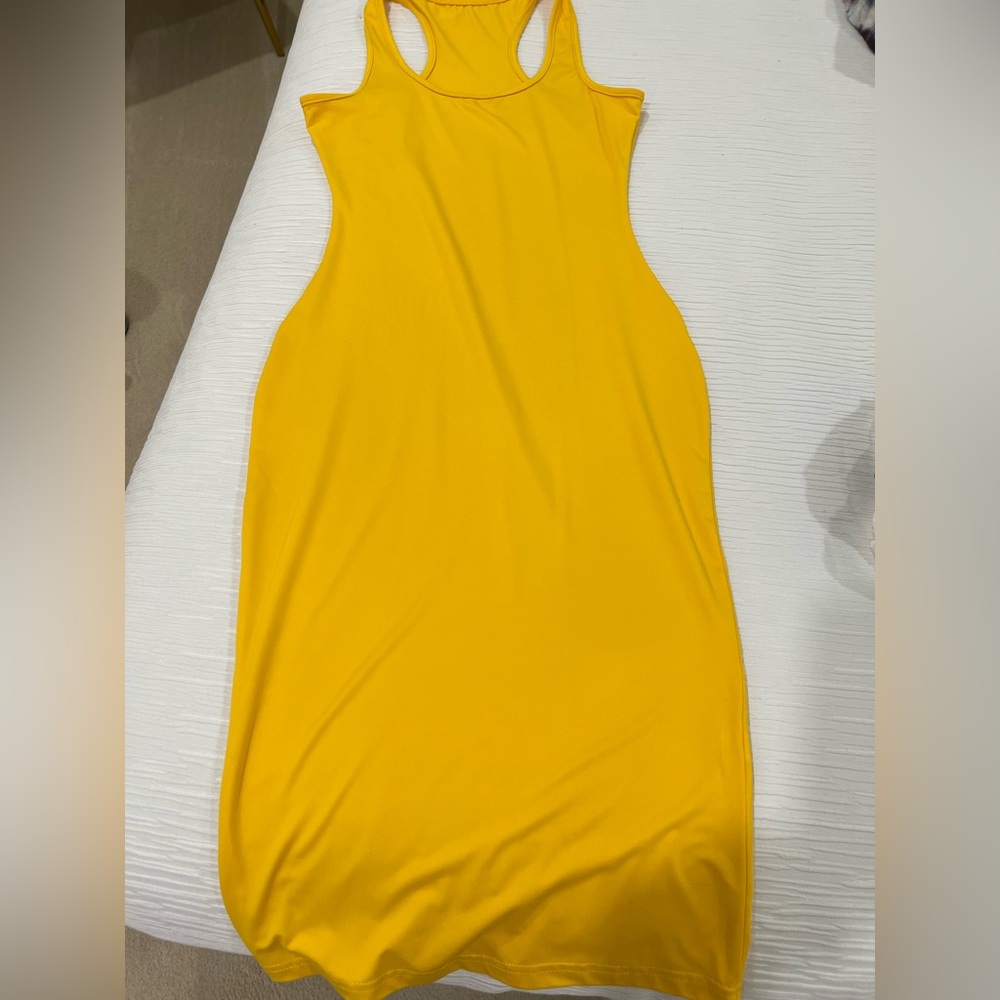 Yellow Midi Dress